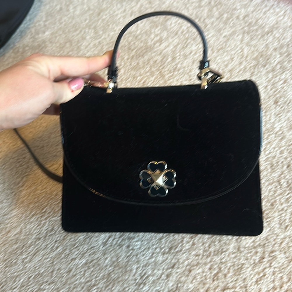 Like new velvet Kate spade purse